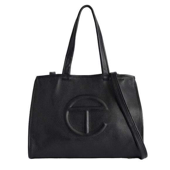 Wilson x Telfar medium Black LEATHER Carry Bag - Picture 1 of 4